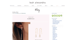 Desktop Screenshot of leahalexandrablog.com